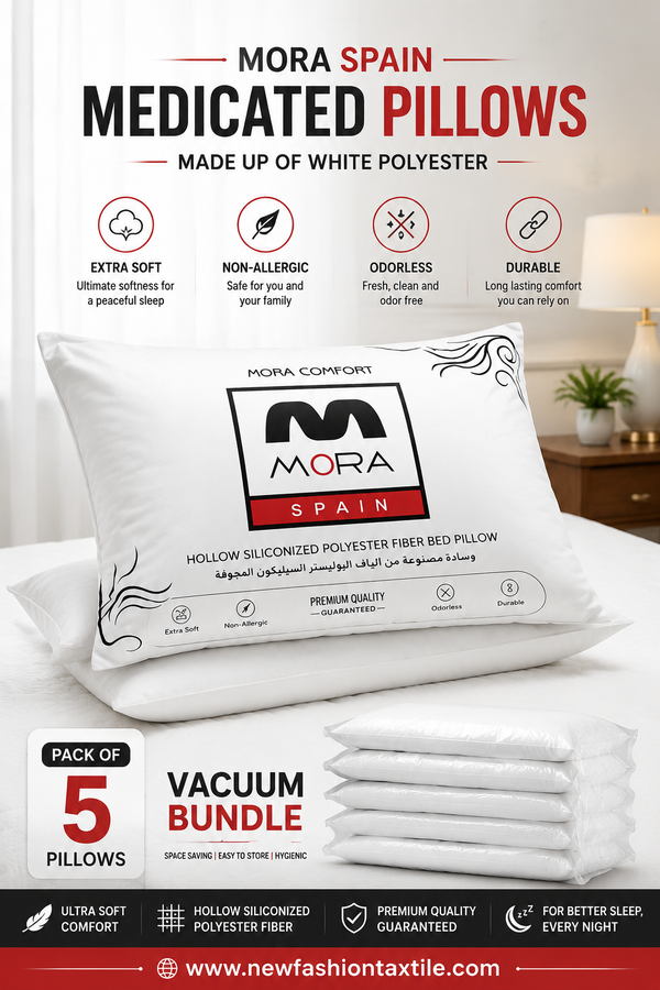 MORA  MEDICATED PILLOWS ( PACK OF 5 )