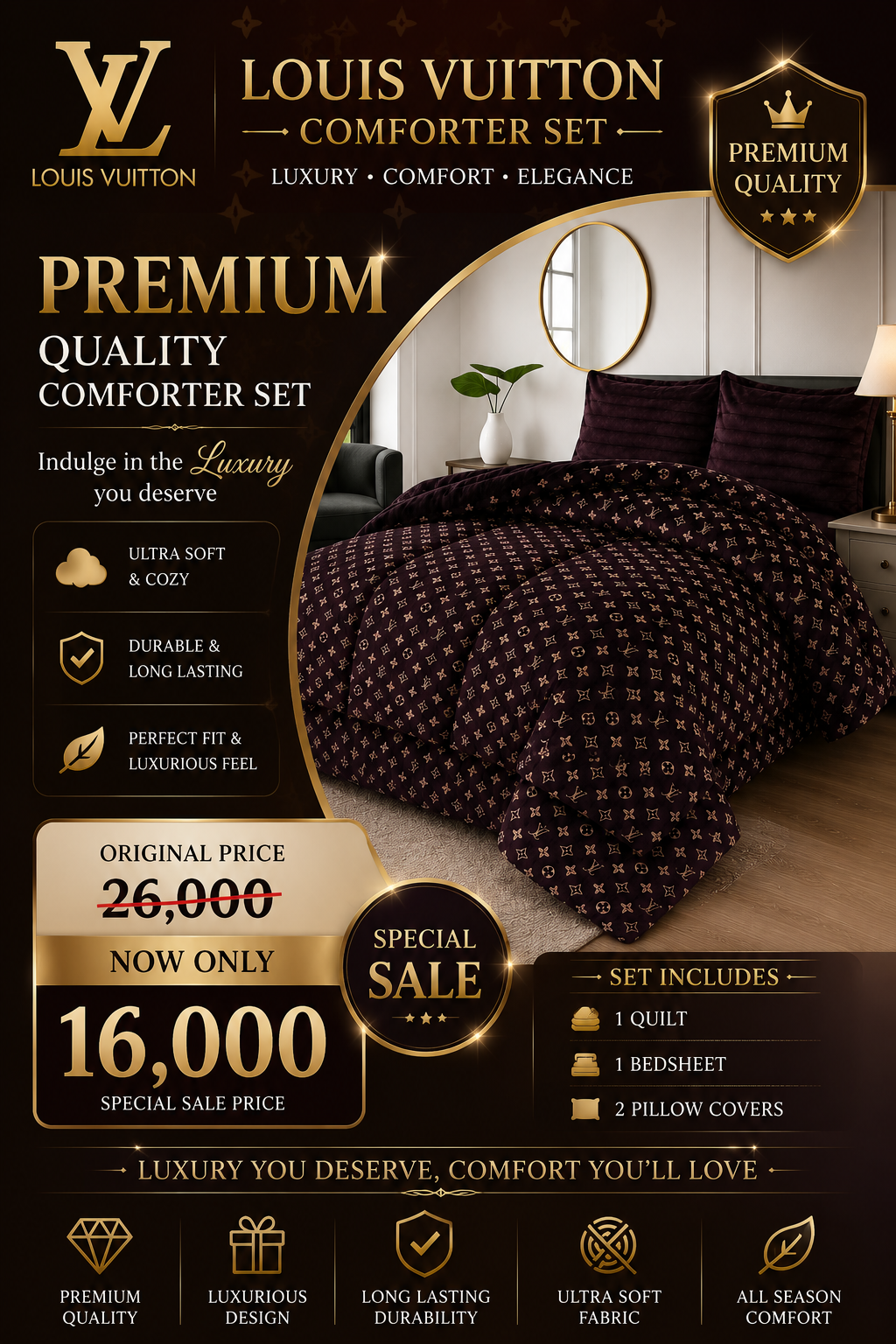 Louis Vuitton LV COMFORTER SET