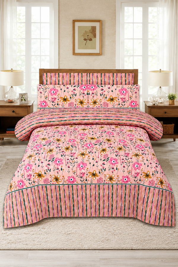 CHENONE COTTON BEDSHEET DOUBLE BED