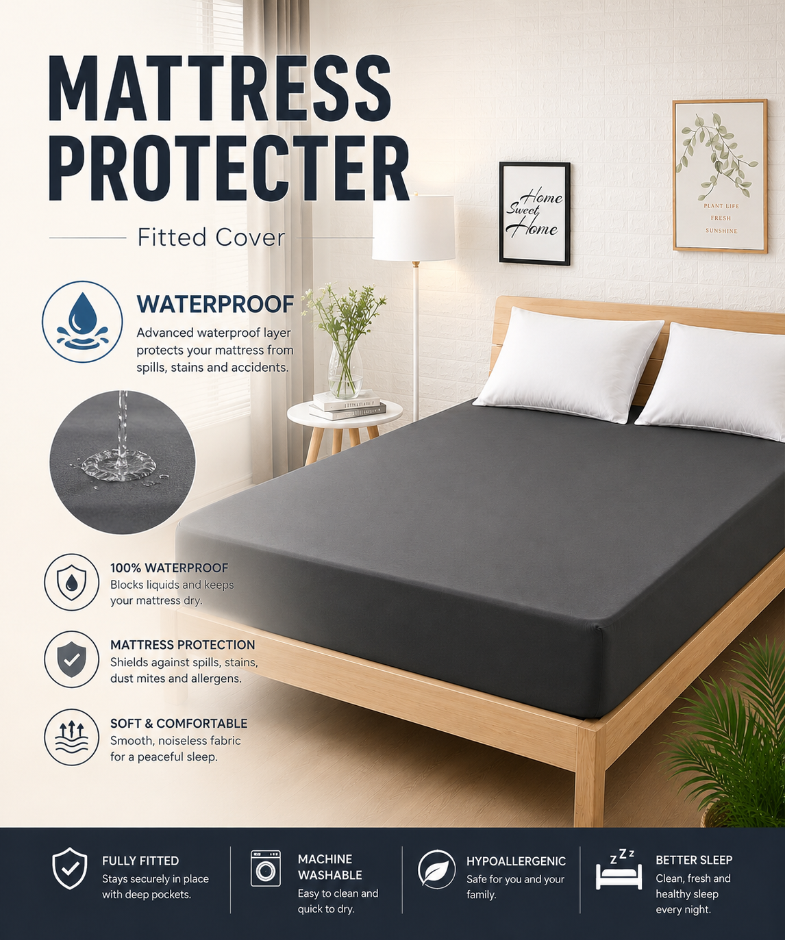 MATTRESS PROTECTER FITTED