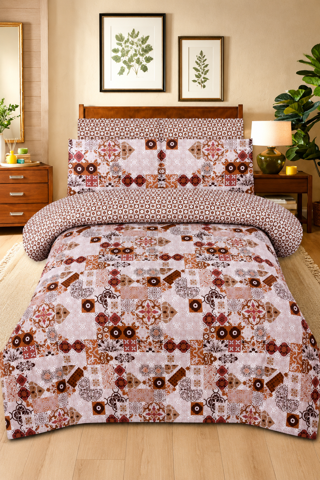CHENONE COTTON BEDSHEET DOUBLE BED