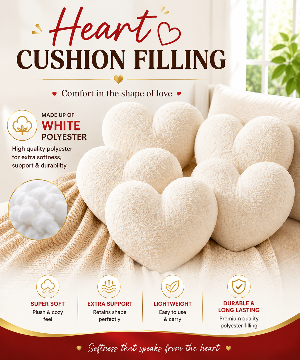 HEART CUSHION ( PACK OF 5 )