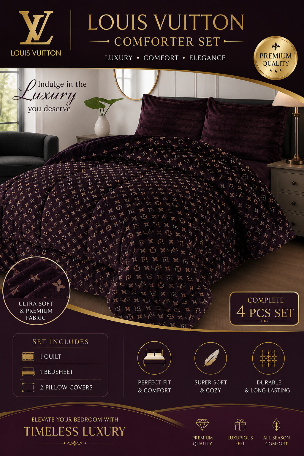 Louis Vuitton LV COMFORTER SET