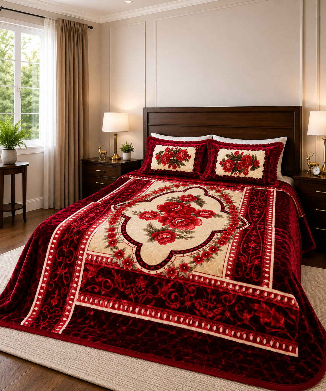 PURPLE MOON BLANKET 4 PCS SET