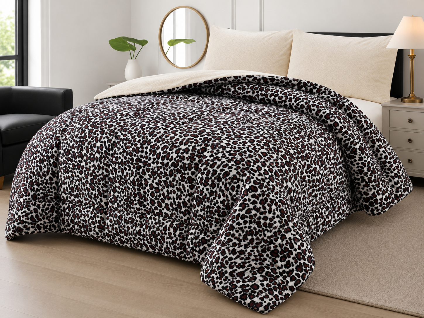 CHEETAH PRINT COMFORTER SET