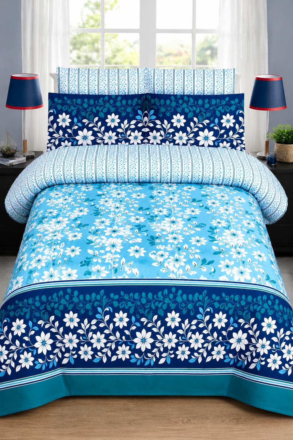 CHENONE COTTON BEDSHEET DOUBLE BED